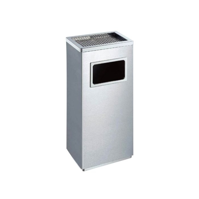 Cendrier poubelle carre Chrome