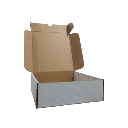Carton e-commerce blanc - dimensions 25 x 25 x 7,5 cm