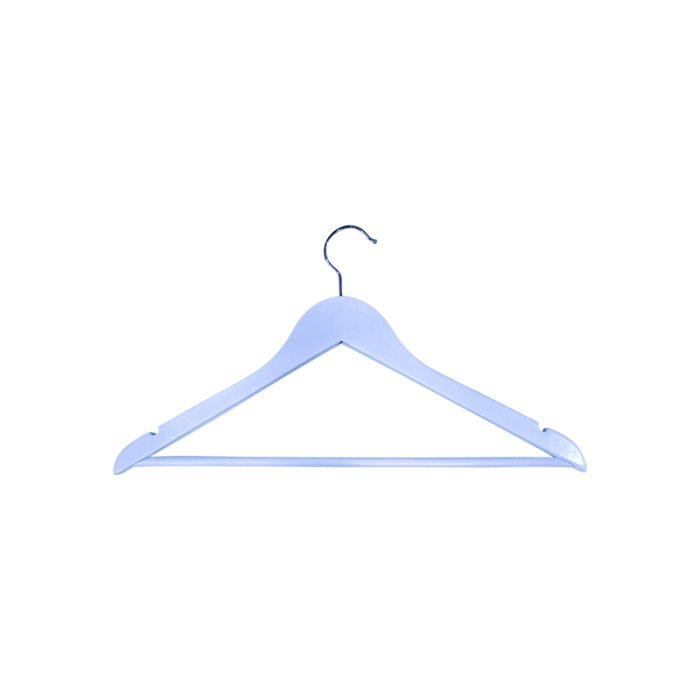 Cintre simple en bois 44 cm - 100 pièces - blanc