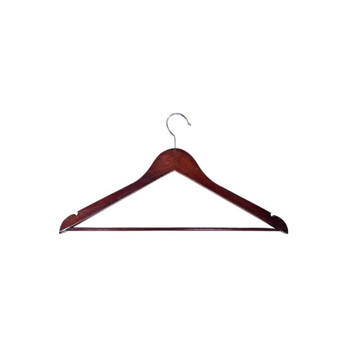 cintre simple en bois de noyer 44 cm - 100 pièces