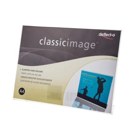 Porte affiche A4 en L Paysage – 12 pcs