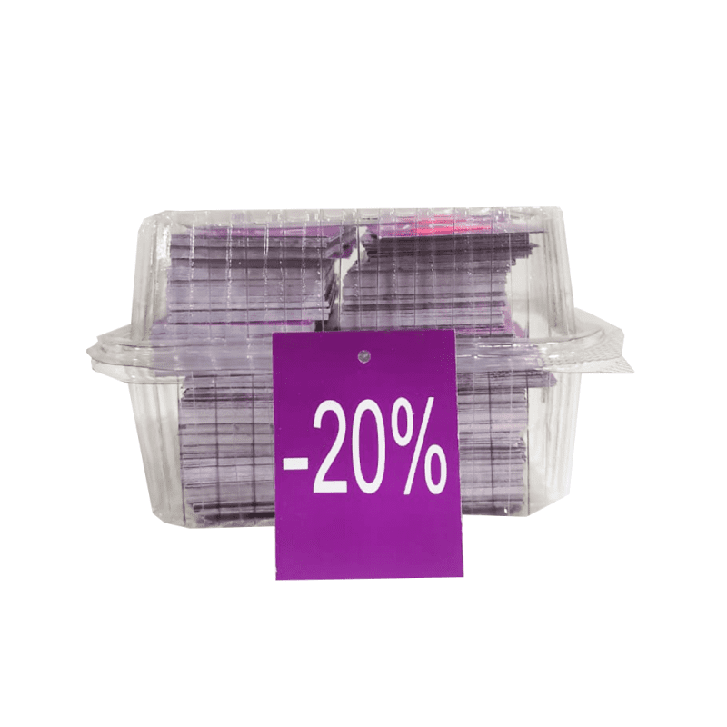 BLISTER Affiche 20% : Dim 5 x 7 cm / 1000 PCS