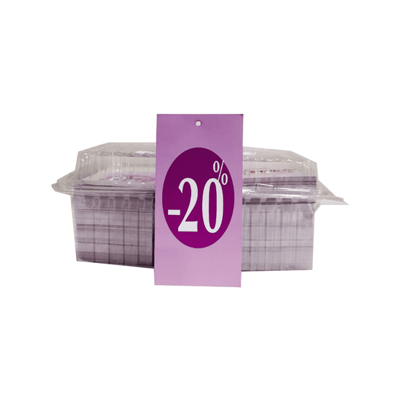 BLISTER Affiche 20% : Dim 6 x 12 cm / 1000 PCS