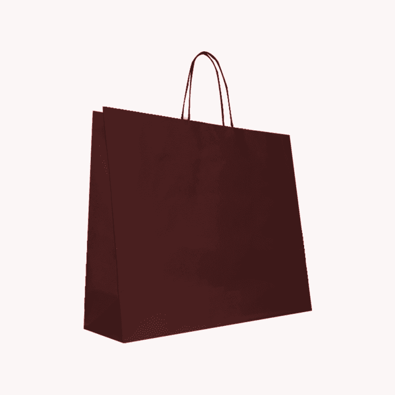 Sacs en kraft marron de 42 x 36 x 12 cm - lot de 250 pièces