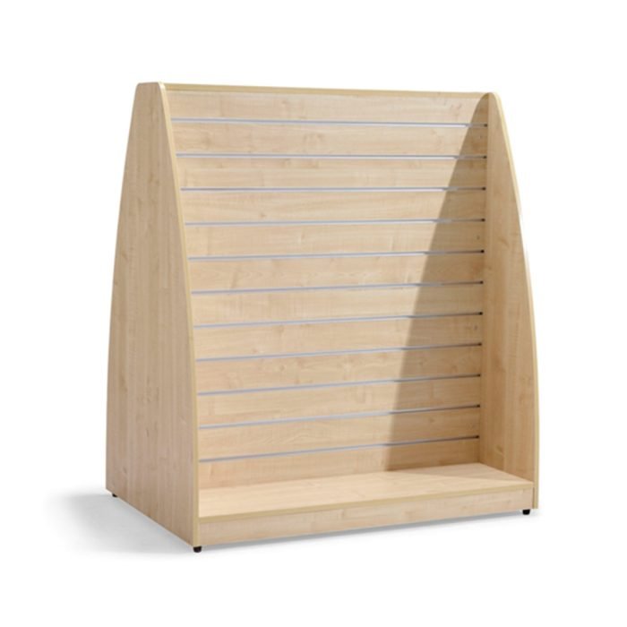 Présentoir en Bois Tournant 4 Faces,10 Rainures – Erable