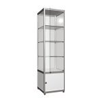 Vitrine en verre trompé  50 x 50 x 200 cm + tiroir de rangement