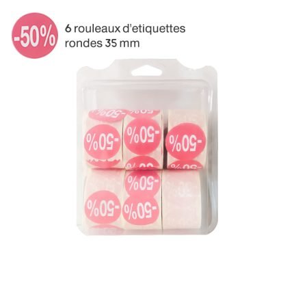 Rouleaux d’étiquettes (-50%)