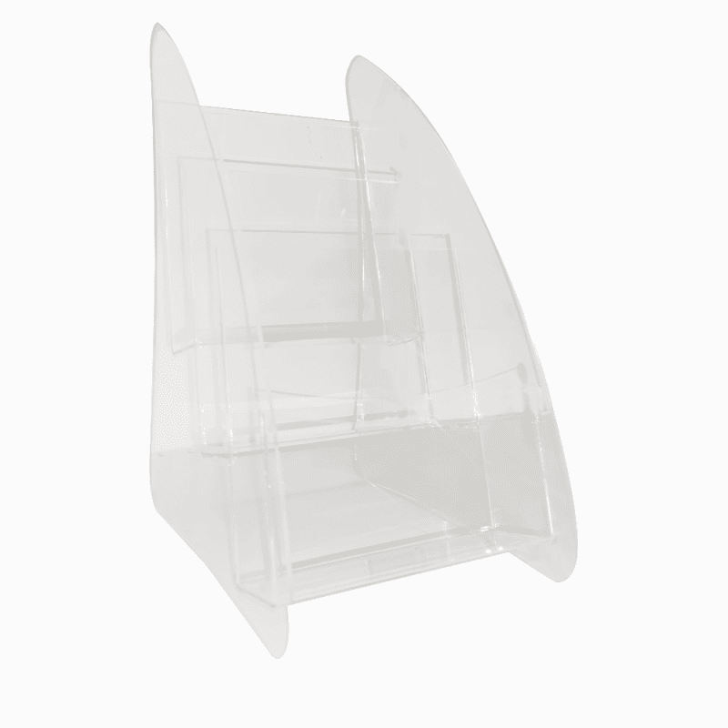 Porte brochure En Plexiglass 3xA4 / 4 Pcs