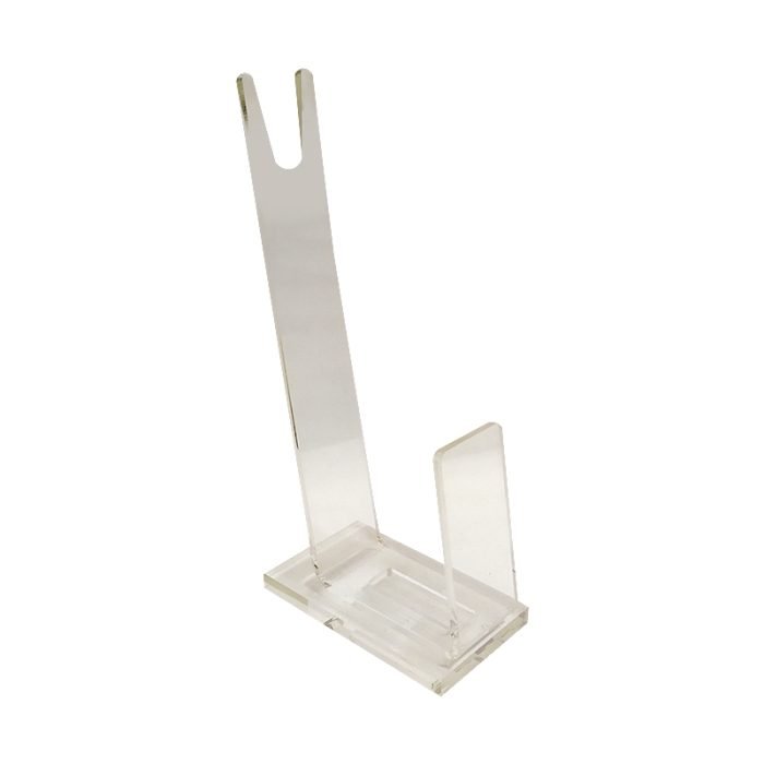 Porte cravate en plexiglass transparent (60x100x227 mm) – Lot de 10 pièces.