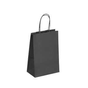 Sac en Kraft noir 18 x 24 x 8 cm - lot de 400 sacs