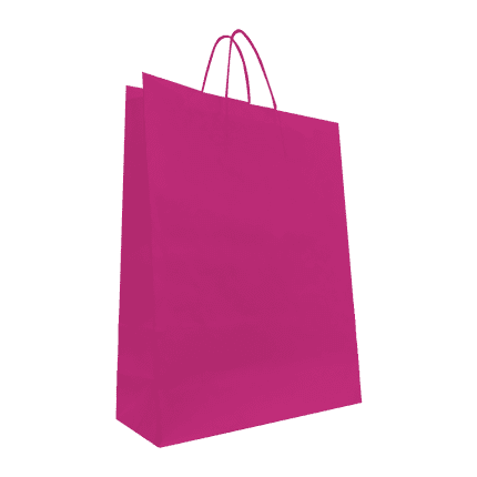 Sac en kraft fuchsia de dimensions 32 x 41 x 12 cm - lot de 200 sacs