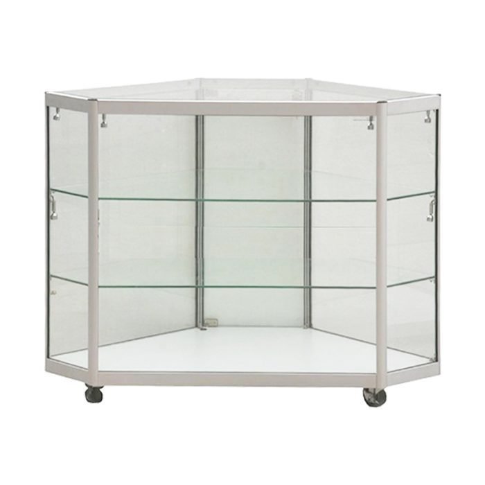 Vitrine en verre trompé 75 x 75 x 94 cm