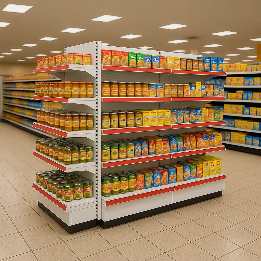 Rayonnage supermarché Diffusion BBL