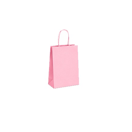 Sac en Kraft 18 x 24 x 8 cm - 450 sacs - Rose