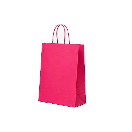 Sac en Kraft 25 x 31 x 12 cm - 350 sacs - Fushia