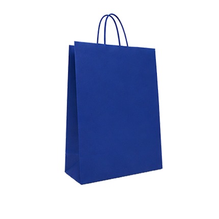 Sac en Kraft 45 x 49 x 16 cm - 200 sacs - Bleu Majorel