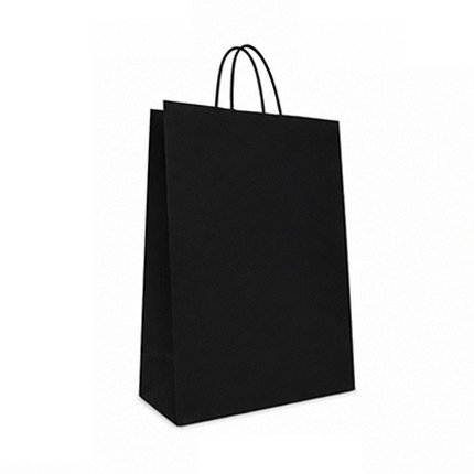 Sac en Kraft 45 x 49 x 16 cm - 200 sacs - Noir