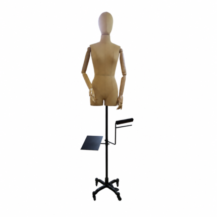 Buste homme avec bras et accessoires – café