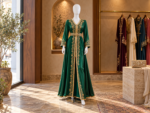 Mannequin femme BBL NY MFNF-BB-F401 présenté habillé dans une boutique beldi.