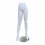 Présentoir mannequin femme pour pantalons – blanc, finition brillante