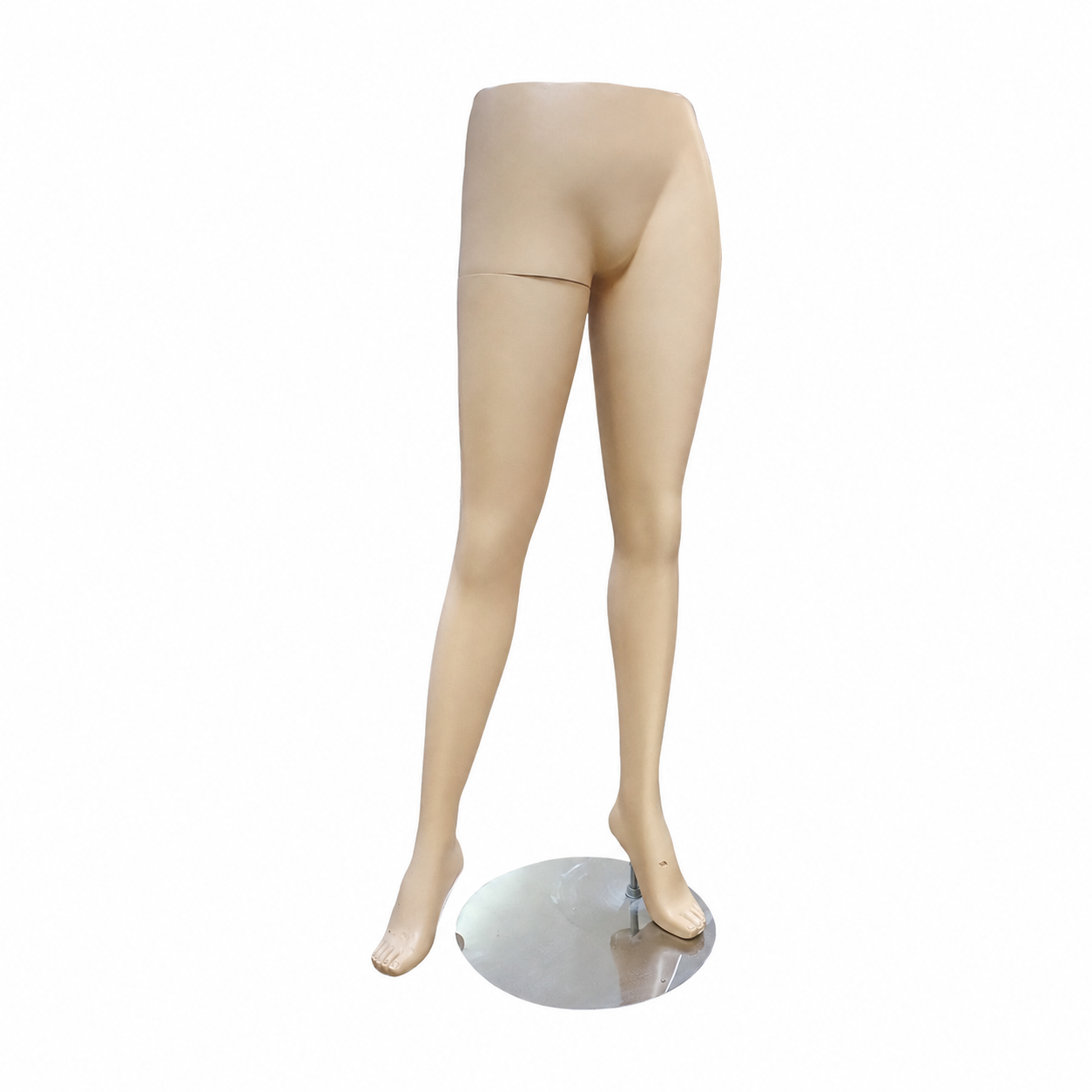 Présentoir mannequin femme pour pantalons – couleur chair, finition mate Présentoir mannequin femme pour pantalons – couleur chair, finition mate