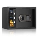 Coffre-fort ZC AL002-25 entrouvert en mise en scène